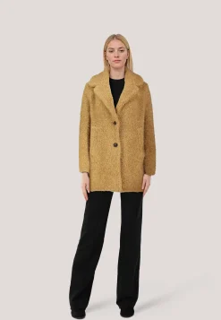 Damen Kurzmantel mit Alpaka BOUCLE