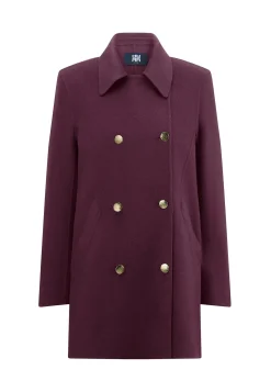 Damen Kurzmantel mit Wolle