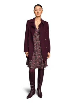 Damen Kurzmantel mit Wolle