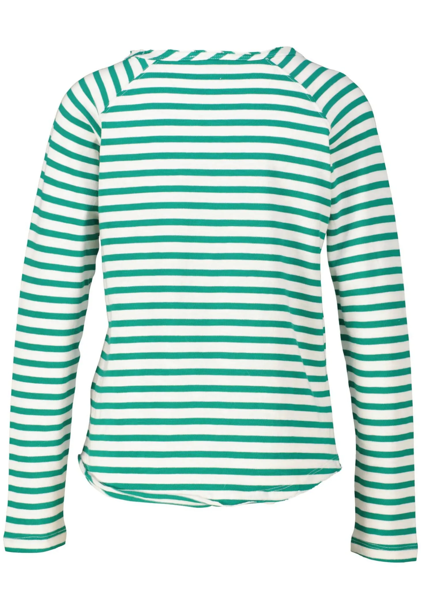 Damen Langarmshirt aus Bio-Baumwolle BASIC SWEAT RAGLAN STRIPED