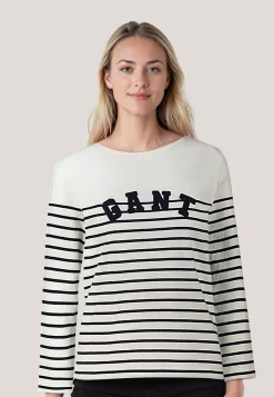 Damen Langarmshirt BRETON STRIPED Regular Fit