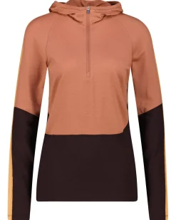 Damen Langarmshirt mit Kapuze aus Wolle SONEBULA Slim Fit