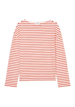 Damen Langarmshirt mit Streifenmuster