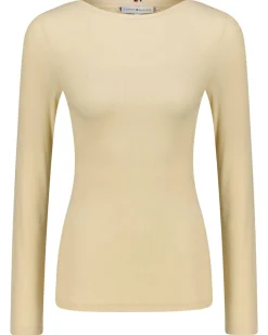 Damen Langarmshirt SLIM TENCEL OPEN-NK LS