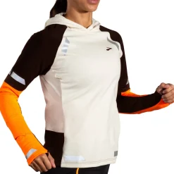 Damen Laufshirt mit Kapuze RUN VISIBLE THERMAL HOODIE 2.0