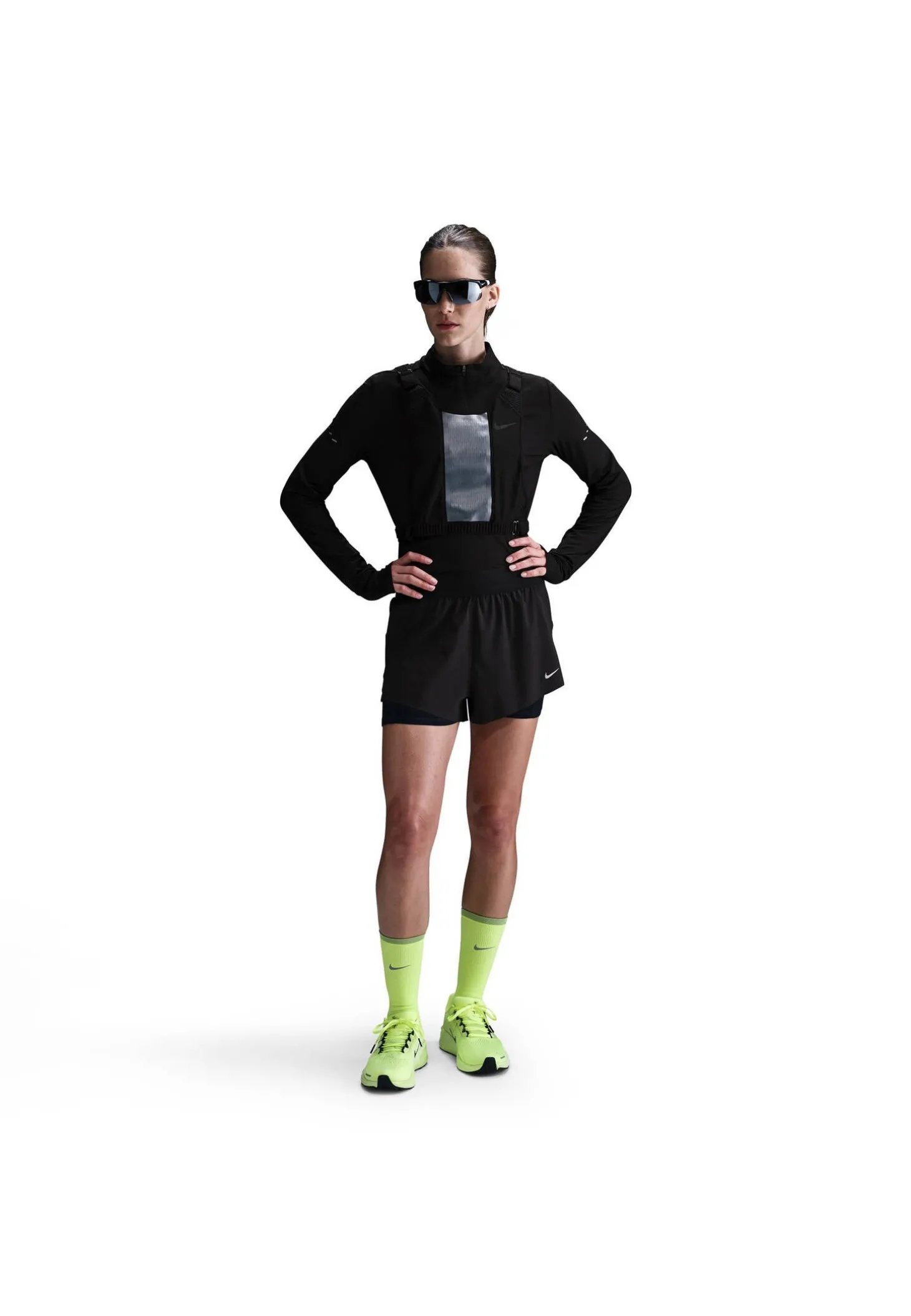 Damen Laufshorts SWIFT DRI-FIT 2-IN-1