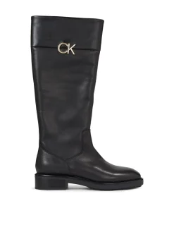 Damen Lederstiefel RUBBER SOLE KNEE BOOT