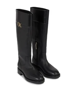 Damen Lederstiefel RUBBER SOLE KNEE BOOT