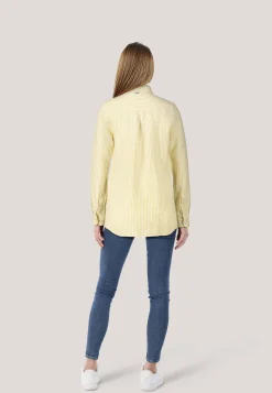 Damen Leinenbluse MARINE Relaxed Fit