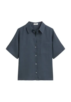 Damen Leinenbluse Relaxed Fit