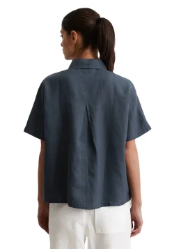 Damen Leinenbluse Relaxed Fit