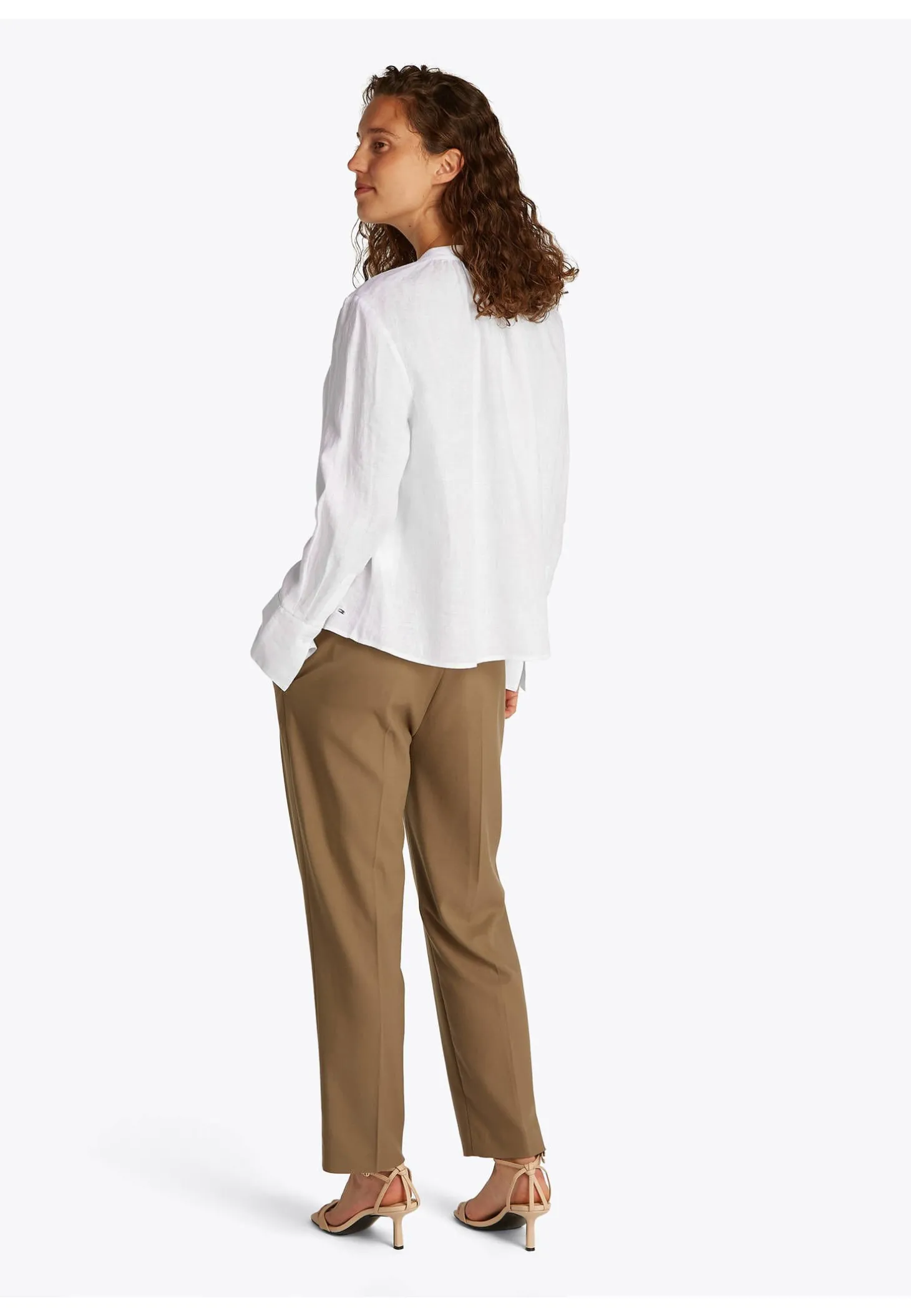 Damen Leinenbluse Relaxed Fit