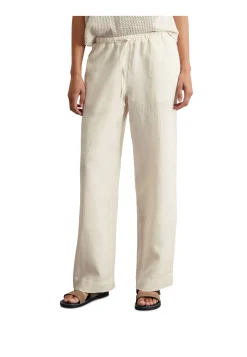 Damen Leinenhose JOGGPANTS Straight Leg