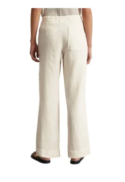 Damen Leinenhose JOGGPANTS Straight Leg