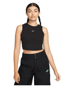 Damen Lifestyle - Textilien - Tanktops Essential Rib Crop Tanktop Damen