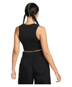 Damen Lifestyle - Textilien - Tanktops Essential Rib Crop Tanktop Damen