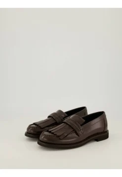 Damen Loafer aus Leder mit Monili-Besatz