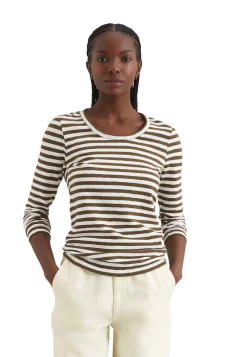 Damen Longsleeve aus Heavy Slub Jersey Regular Fit