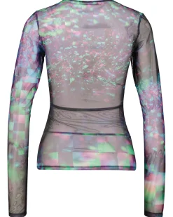 Damen Longsleeve GALAXY MESH Slim Fit