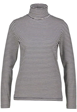 Damen Longsleeve mit Rollkragen