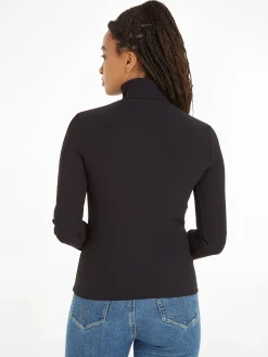 Damen Longsleeve mit Rollkragen