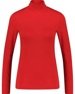 Damen Longsleeve mit Rollkragen ZERAFNE Slim Fit