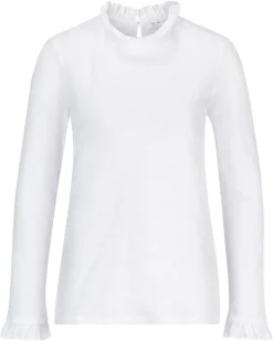 Damen Longsleeve mit Rüschen