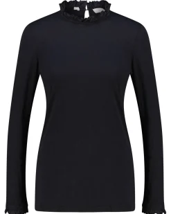 Damen Longsleeve mit Rüschen