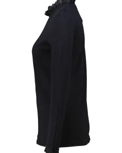 Damen Longsleeve mit Rüschen