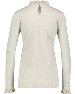 Damen Longsleeve mit Rüschen