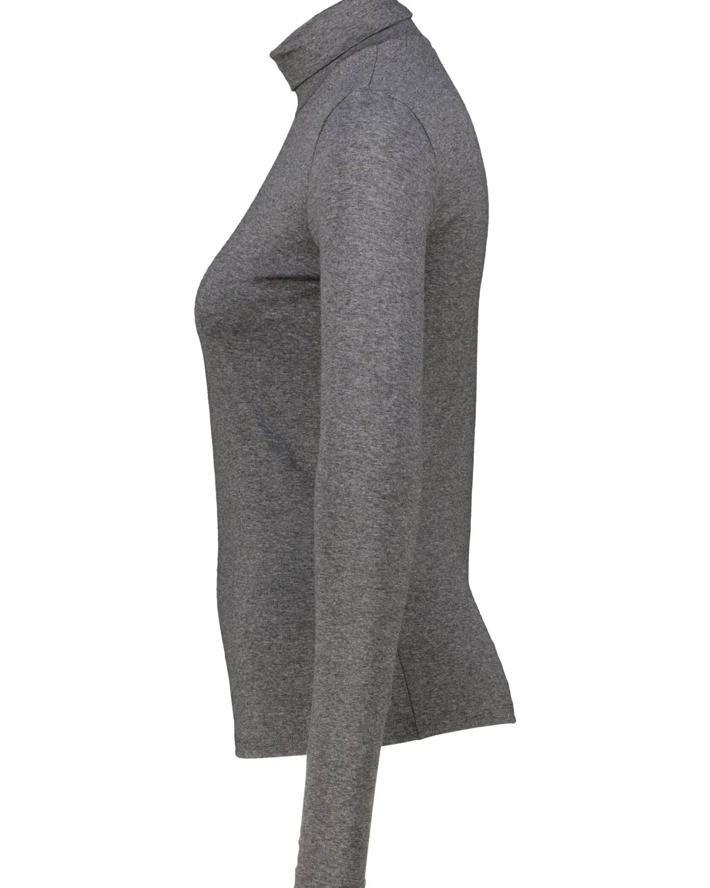 Damen Longsleeve mit Stehkragen