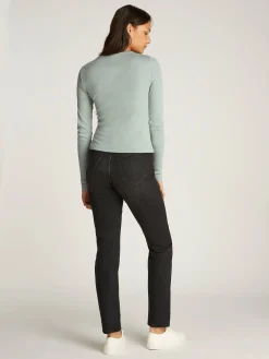 Damen Longsleeve Slim Fit