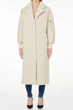 Damen Mantel aus Teddy-Mix