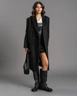 Damen Mantel mit Wolle