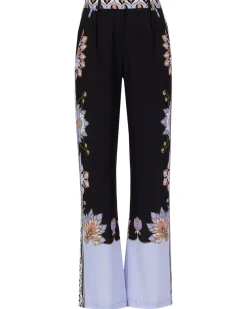 Damen Marlenehose mit Seide