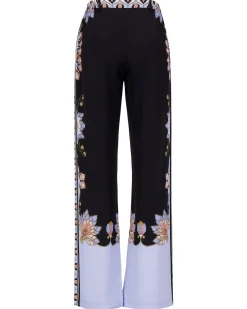 Damen Marlenehose mit Seide