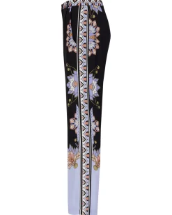 Damen Marlenehose mit Seide