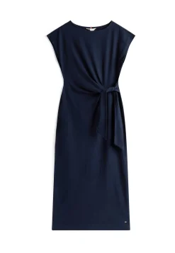 Damen Maxikleid mit Knotendetail