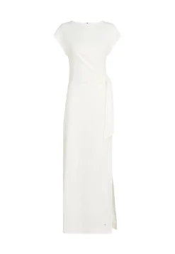 Damen Maxikleid mit Knotendetail