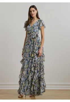 Damen Maxikleid mit Rüschen