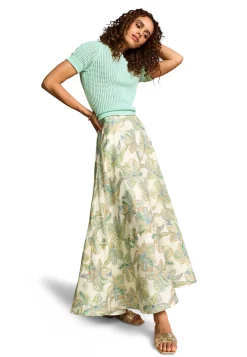 Damen Maxirock DESERT ROSE PRINT