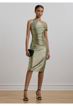 Damen Metallic-Cocktailkleid
