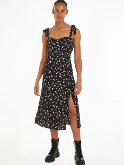 Damen Midi-Kleid FLORAL aus Viskose