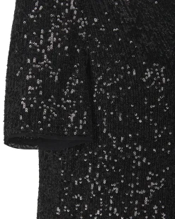 Damen Midikleid mit Pailetten