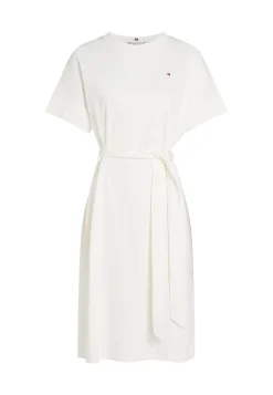 Damen Midikleid mit Taillengurt