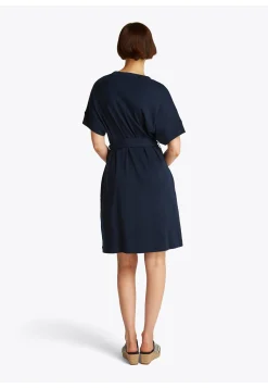 Damen Midikleid mit Taillengurt