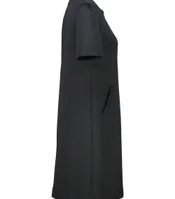 Damen Midikleid Relaxed Fit Kurzarm