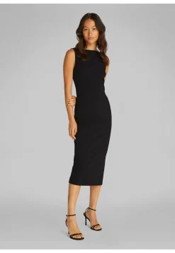 Damen Midikleid SCUBA CREPE MIDI SLASH DRESS