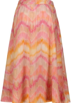 Damen Midirock aus Baumwollpopeline