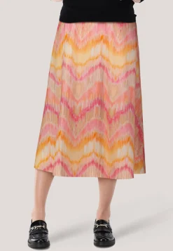 Damen Midirock aus Baumwollpopeline